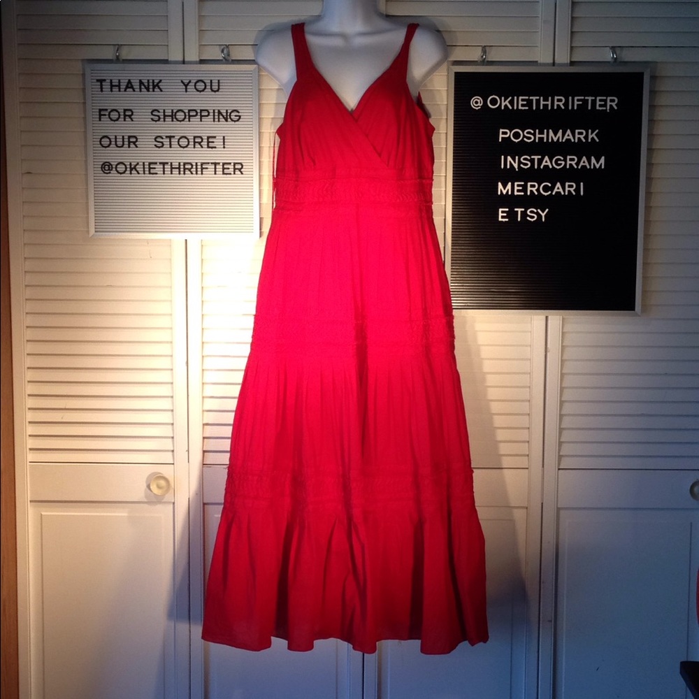 Women's red summer dress size 12